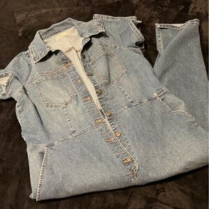 Celebrity Pink Light Blue Denim Top